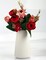 Simple Vase for Flowers Plants, Matte Vases for Modern Table Shelf Home Decor Wedding Boho Decor, 6" H Frosted Elegant Ceramic Vase for Pampas Grass Fluffy Stem Bouquet Lavender Flowers (White, 1)